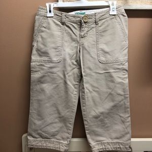 Abercrombie tan capris